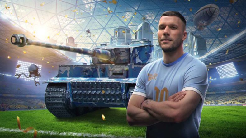 World of Tanks Blitz has partnered with footballer Lukas Podolski