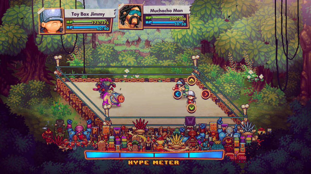 A screenshot of WrestleQuest 