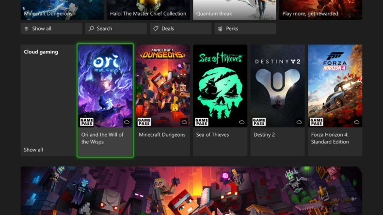 Xbox Cloud Gaming launches on Xbox One and Series X|S Consoles