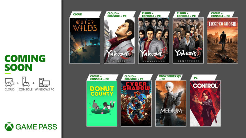 Xbox Game Pass January 2021