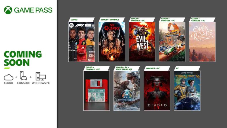 Xbox Game Pass March-April