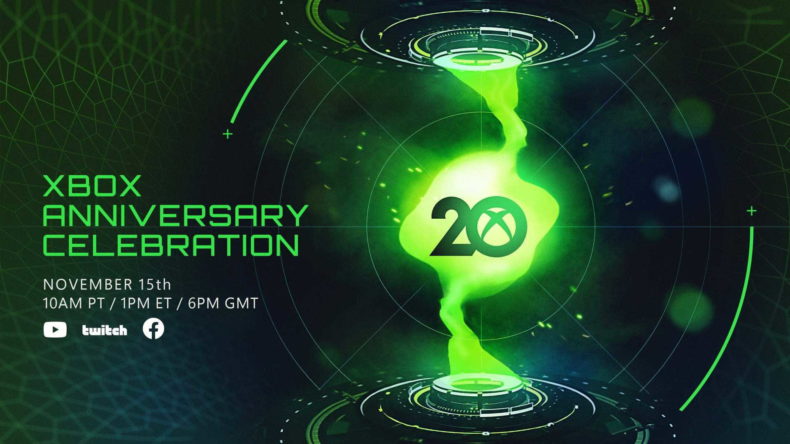 Xbox Anniversary Stream airs on November 15th