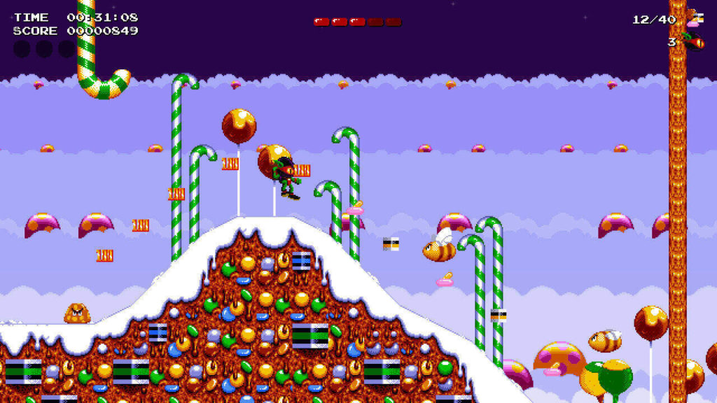 A screenshot of Zool Redimensioned 