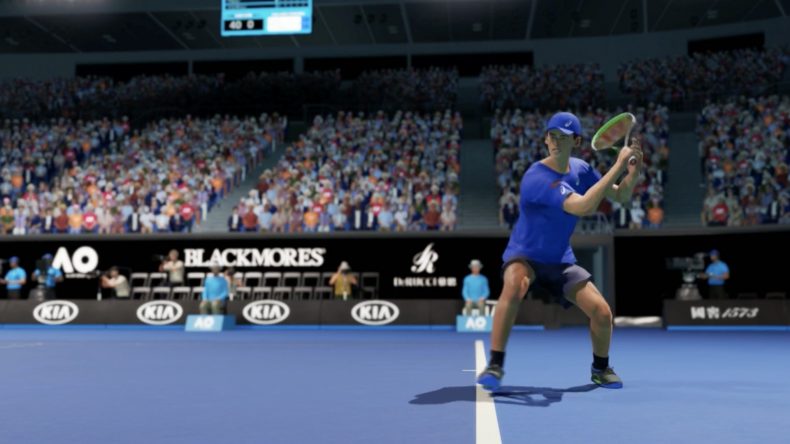 A screenshot of AO Tennis 2