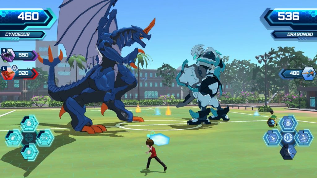 A screenshot of Bakugan: Champions of Vestroia 