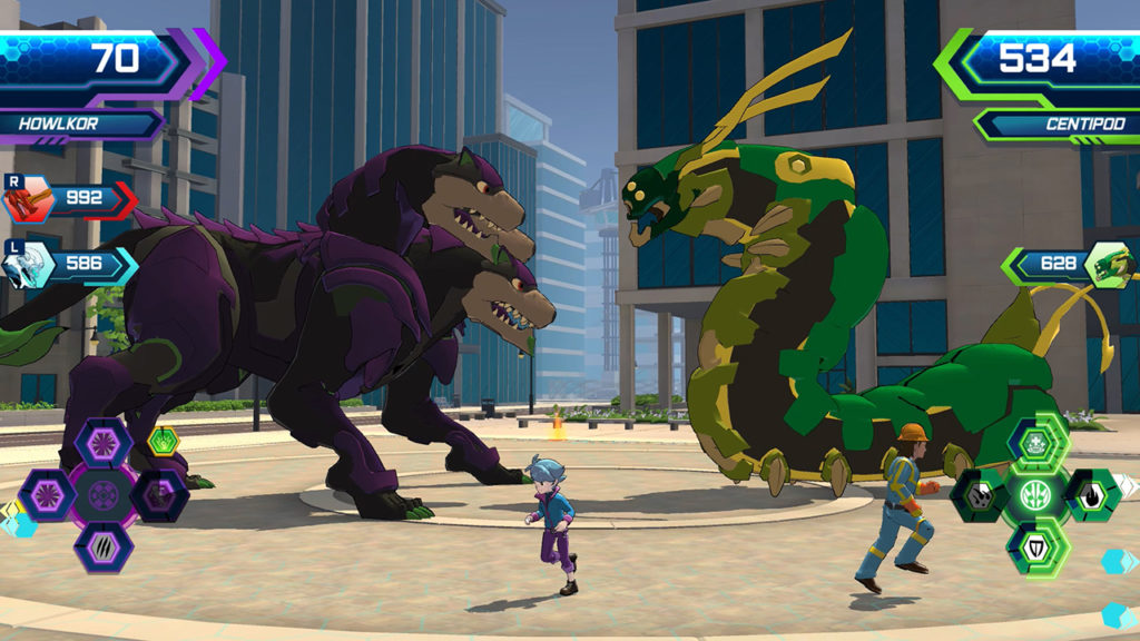 A screenshot of Bakugan: Champions of Vestroia 