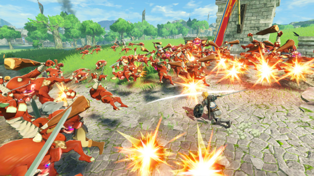 A screenshot of Hyrule Warriors: Age of Calamity 