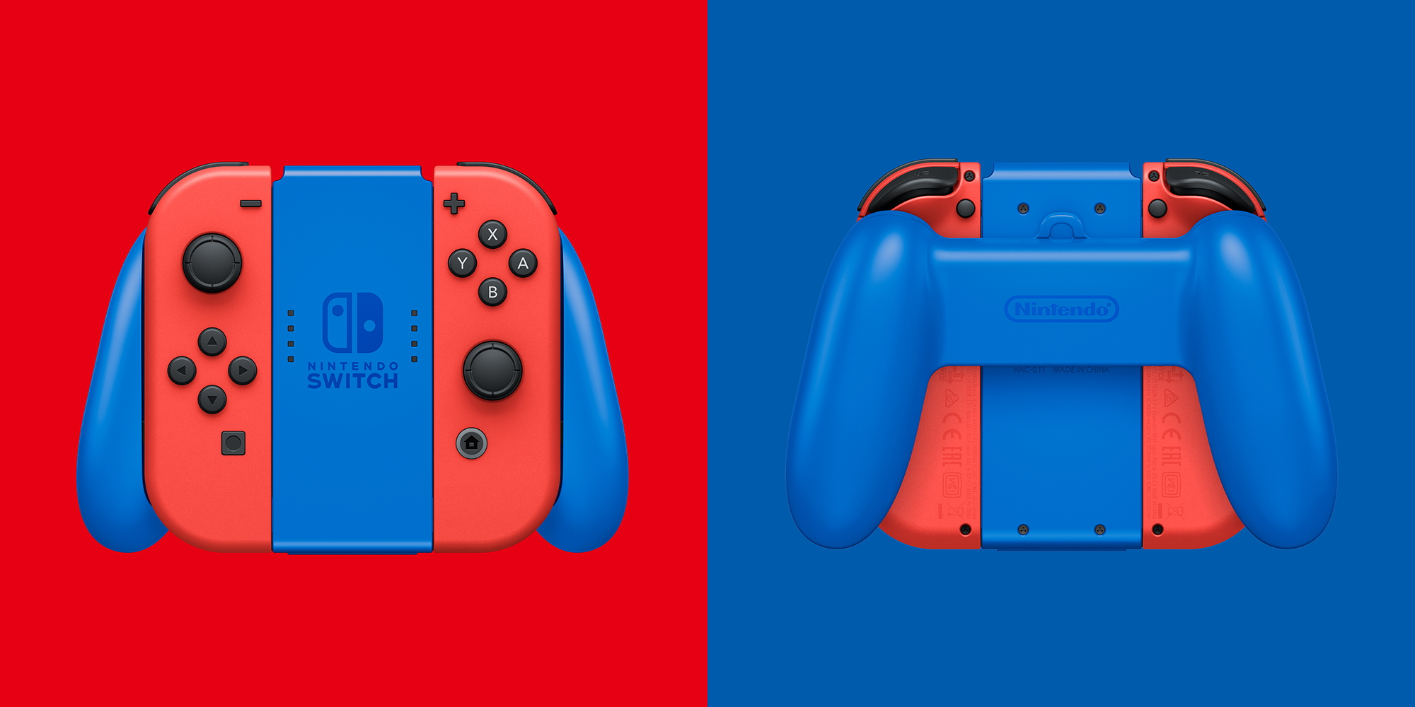 Mario Red & Blue Switch controllers