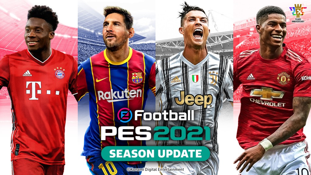eFootball PES 2021 Data Pack 2.0 is now available as free download