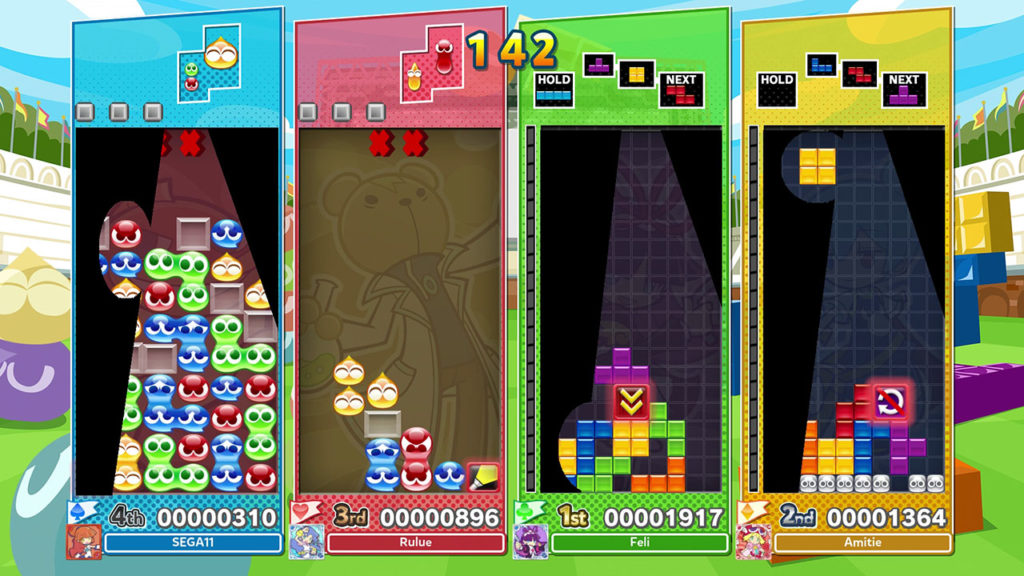 A screenshot of Puyo Puyo Tetris 2 