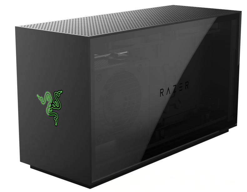 A picture of the Razer Tomahawk desktop PC