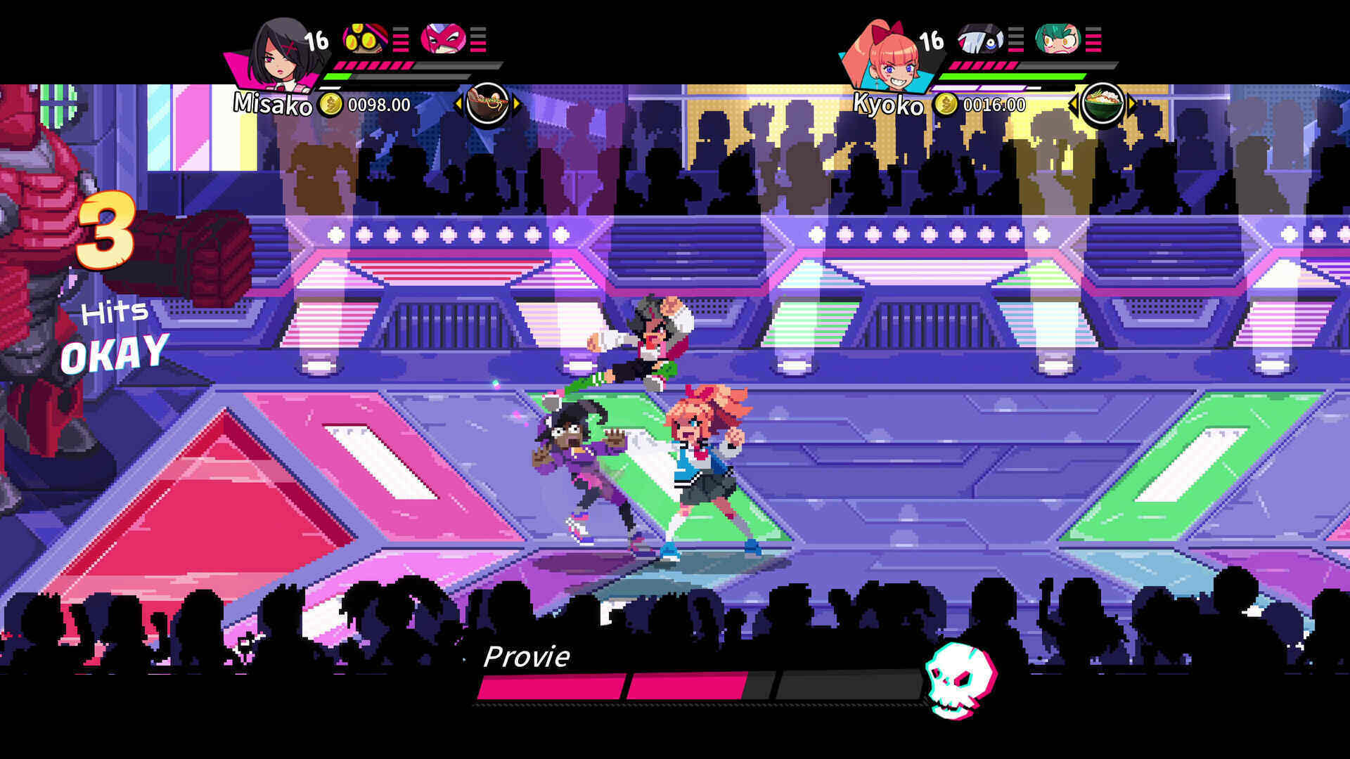 A screenshot of River City Girls 2