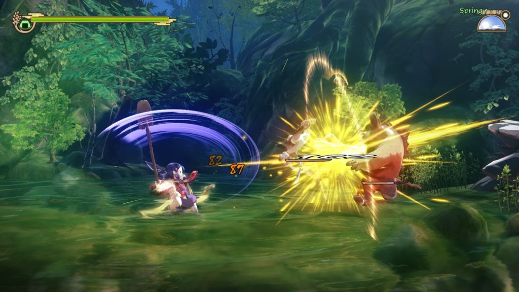 A screenshot of Sakuna: Of Rice and Ruin 