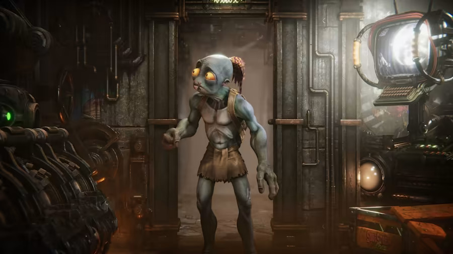 a screenshot of Oddworld: Soulstorm on Switch