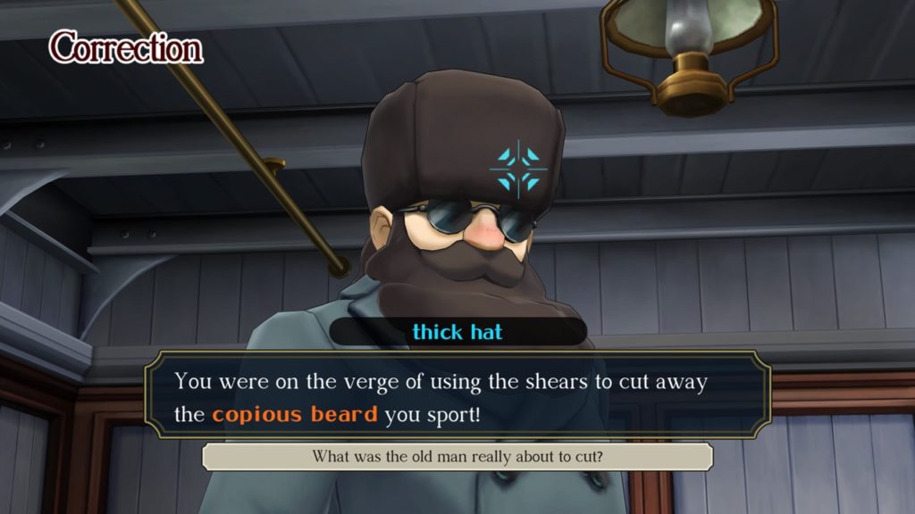 A screenshot of The Great Ace Attorney Chronicles 