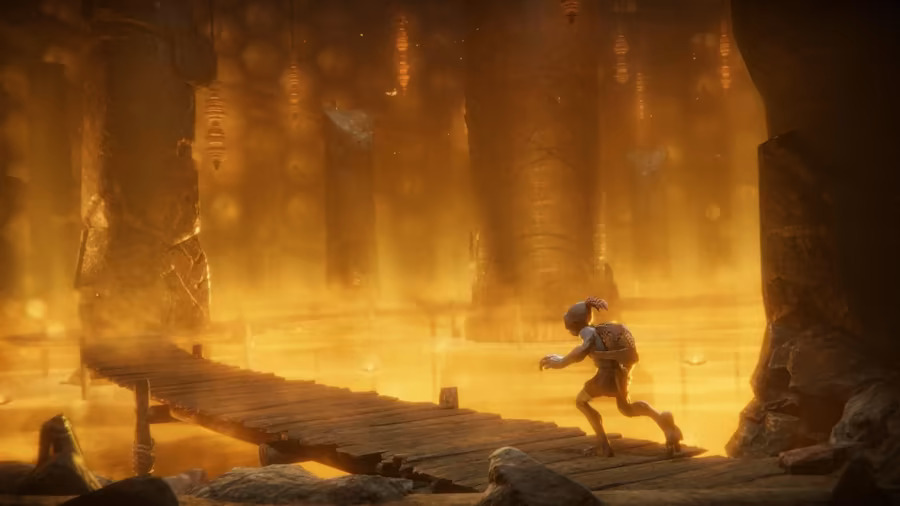 a screenshot of Oddworld: Soulstorm on Switch