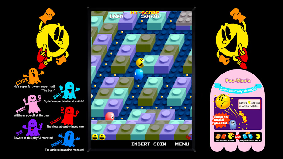 A screenshot of Pac-Man Museum +