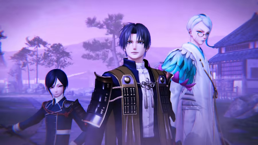 A screenshot of Touken Ranbu Warriors