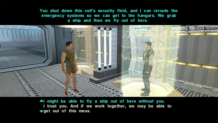 A screenshot of Knights of the Old Republic II