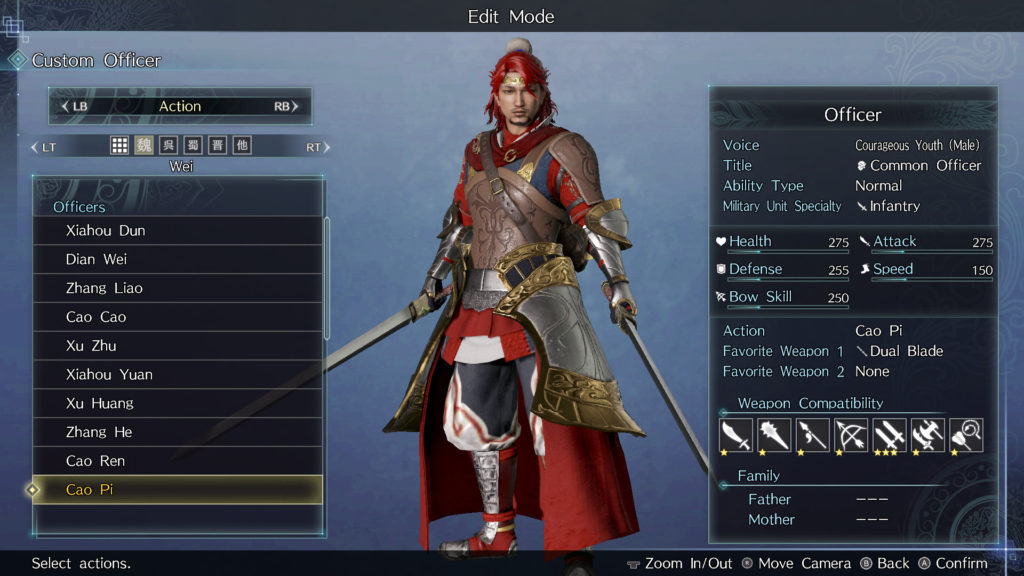 A screenshot of Dynasty Warriors 9 Empires