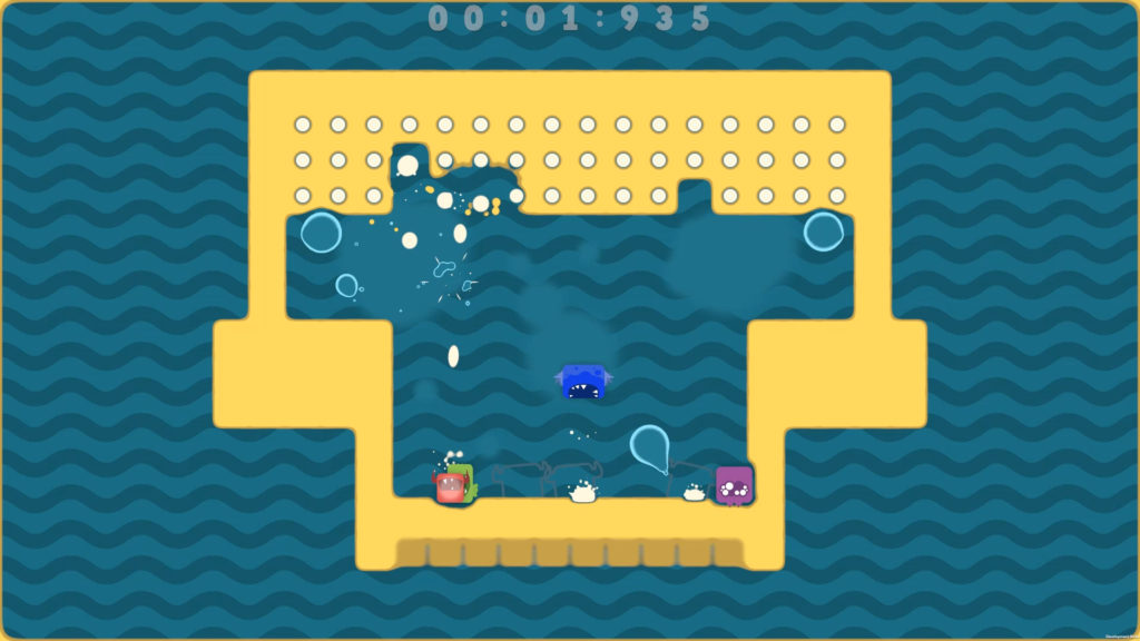 A screenshot of A Spitlings level