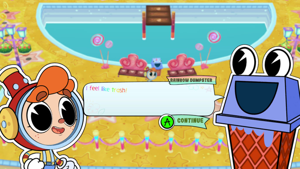 A screenshot of Rainbow Billy