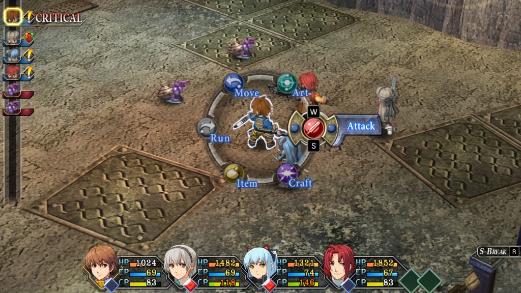 A screenshot of Trails from Zero