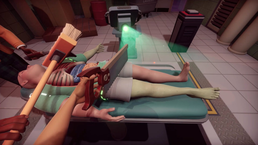 A screenshot of Surgeon Simulator 2 