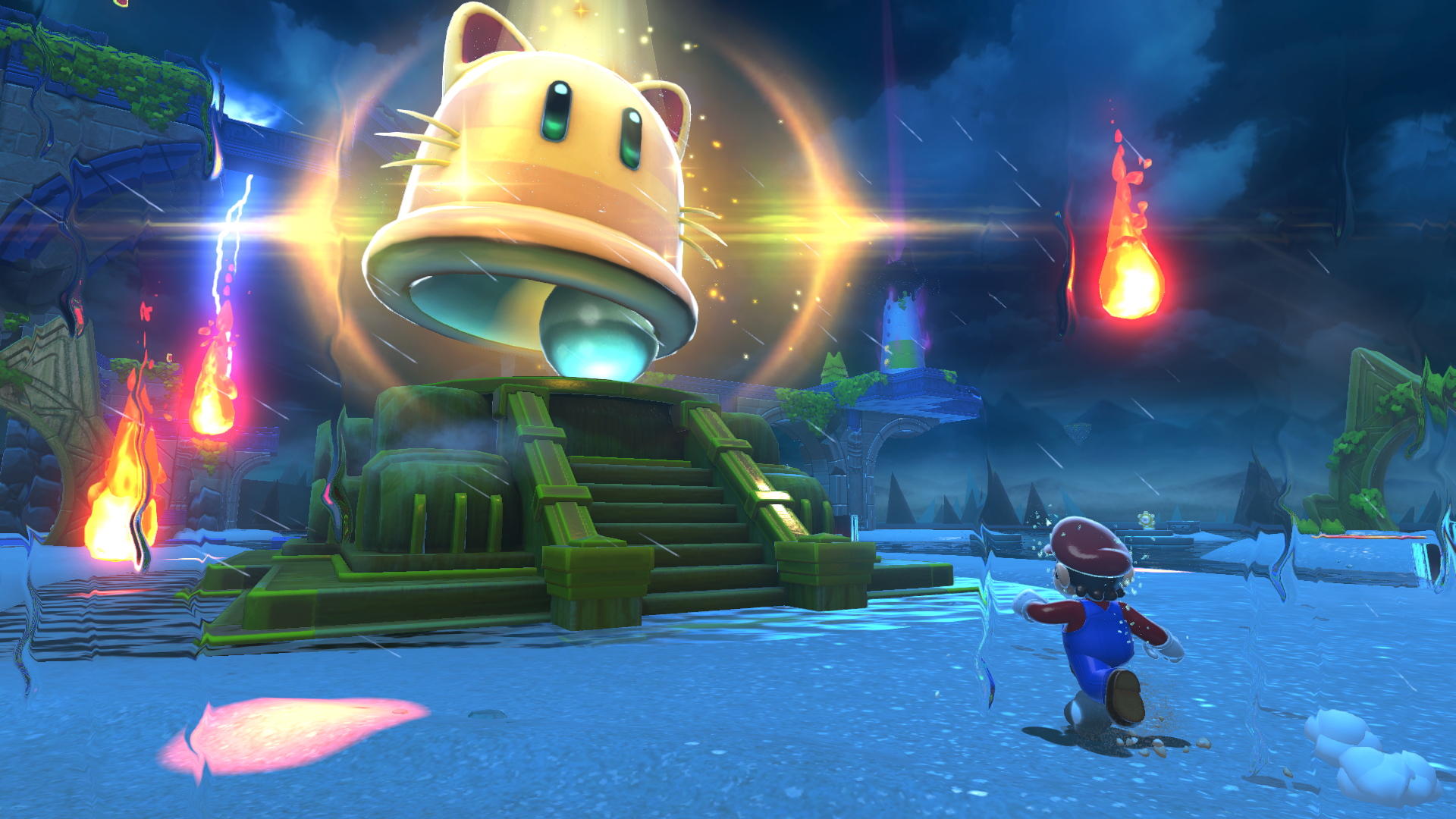 Super Mario 3D World + Bowser's Fury screenshot: the giga bell