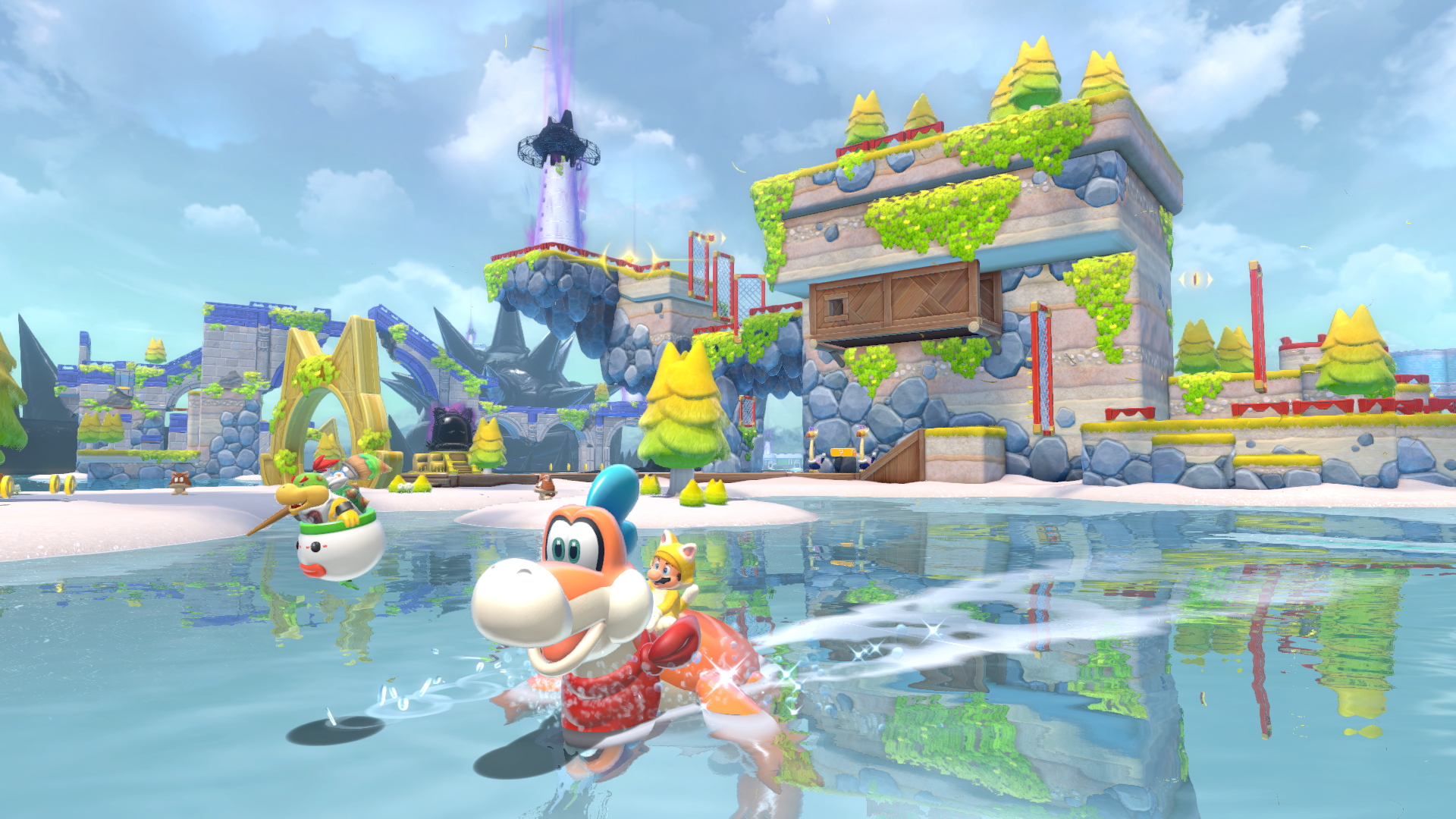 A screenshot from Bowser's Fury