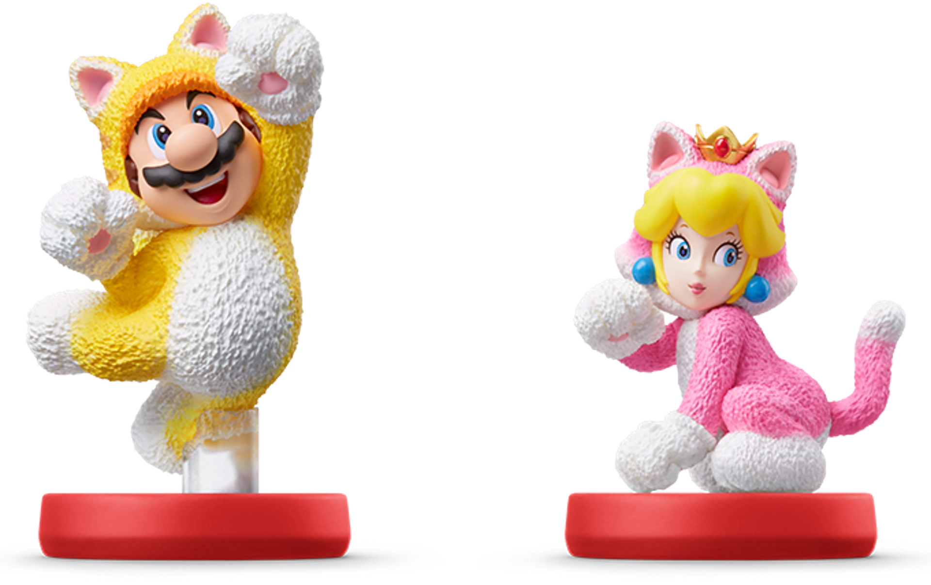 Cat Mario and Cat Peach Double Pack amiibo