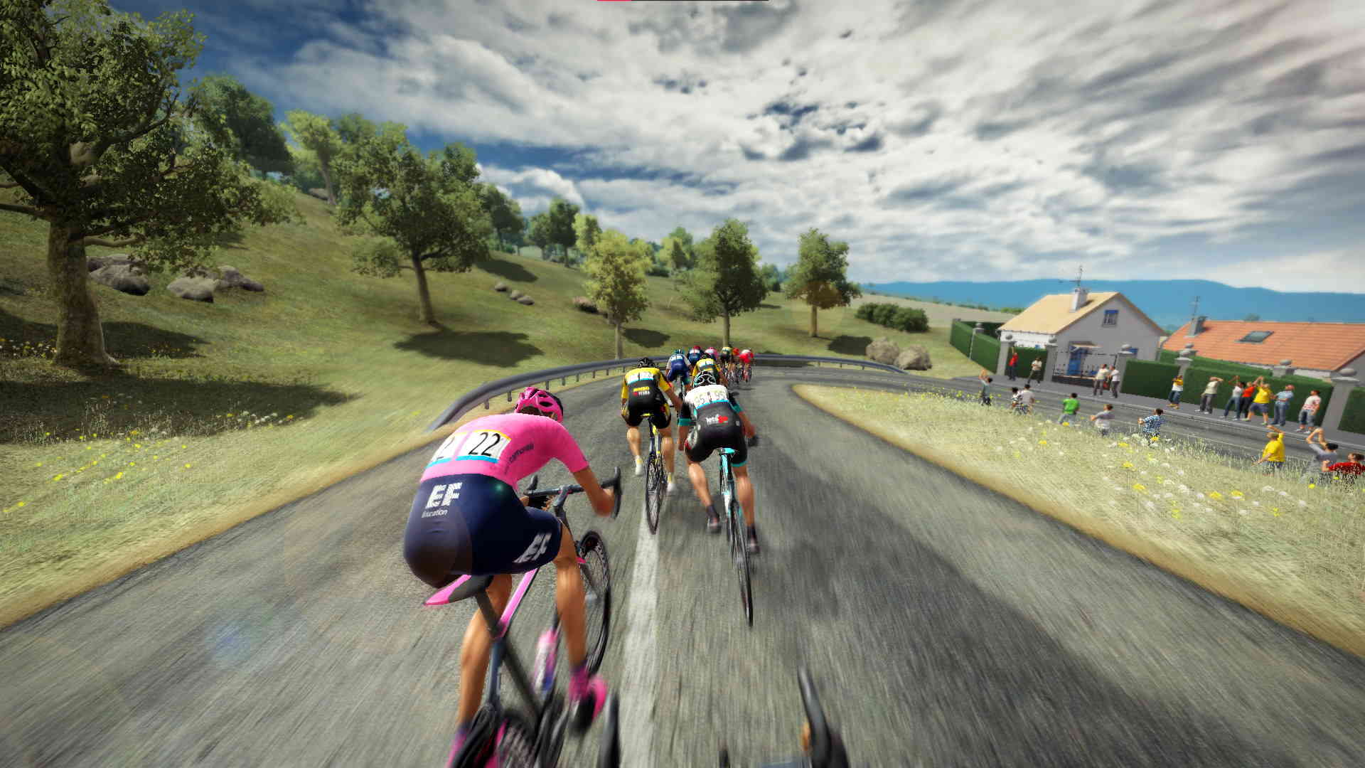 A screenshot from Tour de France 2021